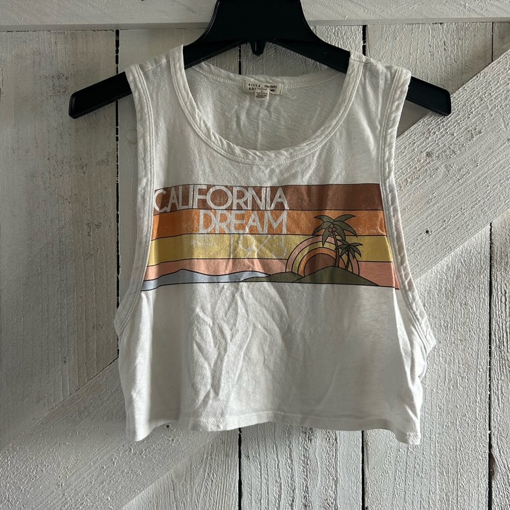 California Dream Billabong White Crop Top